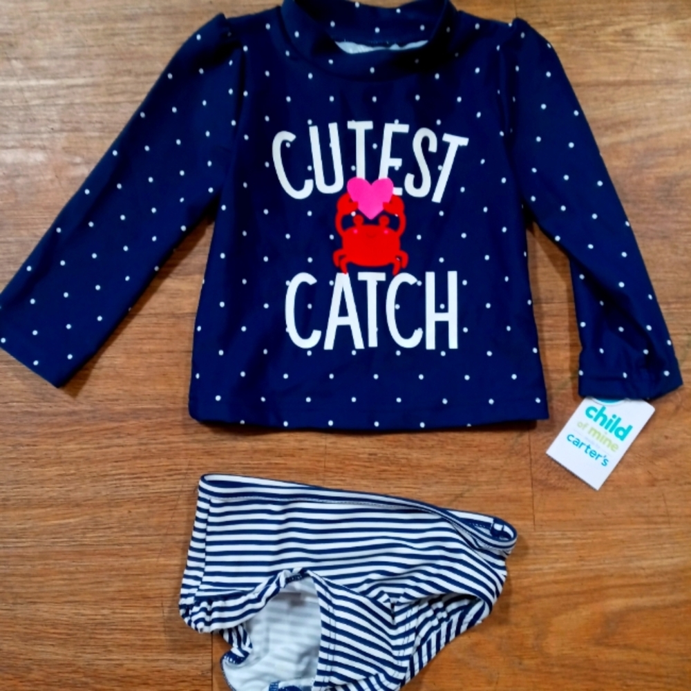Carter's two-piece baby swimwear